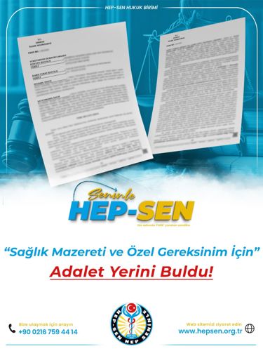 Üniversite Hastanesi'nde Görev Yapan Hemşire Üyemizin Sağlık Mazeretine Bağlı Tayin Davasını Kazandık